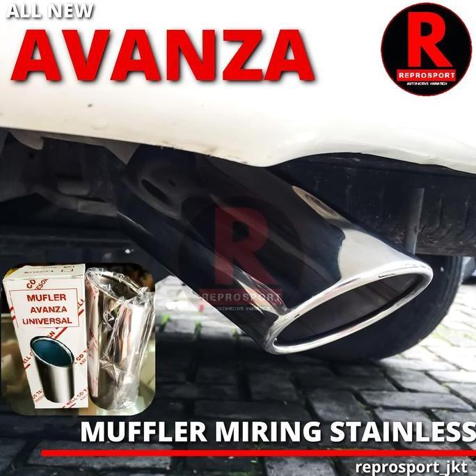 AVANZA MUFFLER MIRING STAINLESS