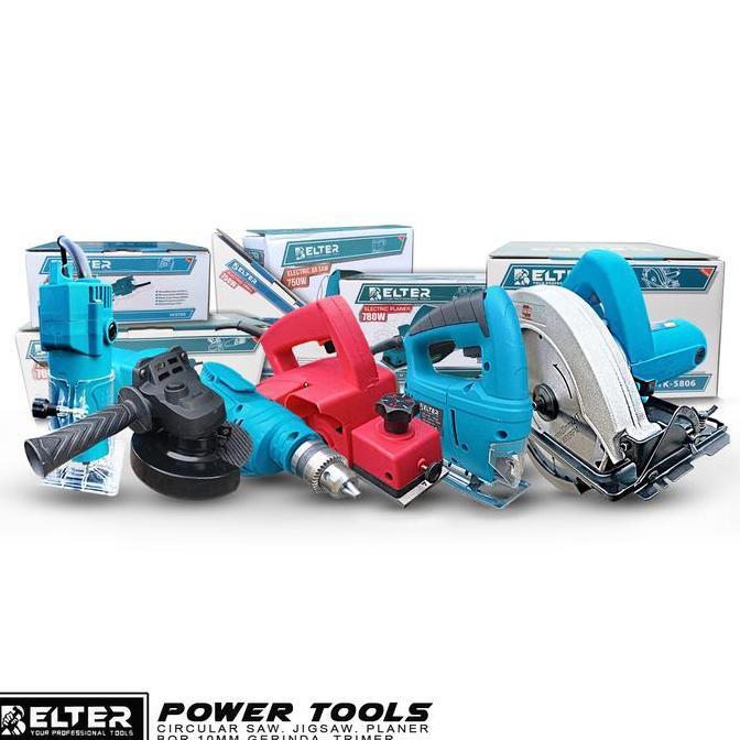 Terlaris Paket Tukang Kayu 4 Item Yukido  Mesin Serut + Mesin Circular Saw + Mesin Bor Listrik 10Mm 