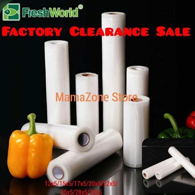 Plastik Roll Vacuum Sealer #17cmx5m# / Plastik Roll Vacuum Embossed