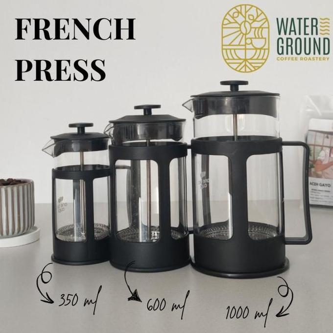 French Press 350ml Coffee Plunger Kapal Api Alat Kopi Seduh Manual