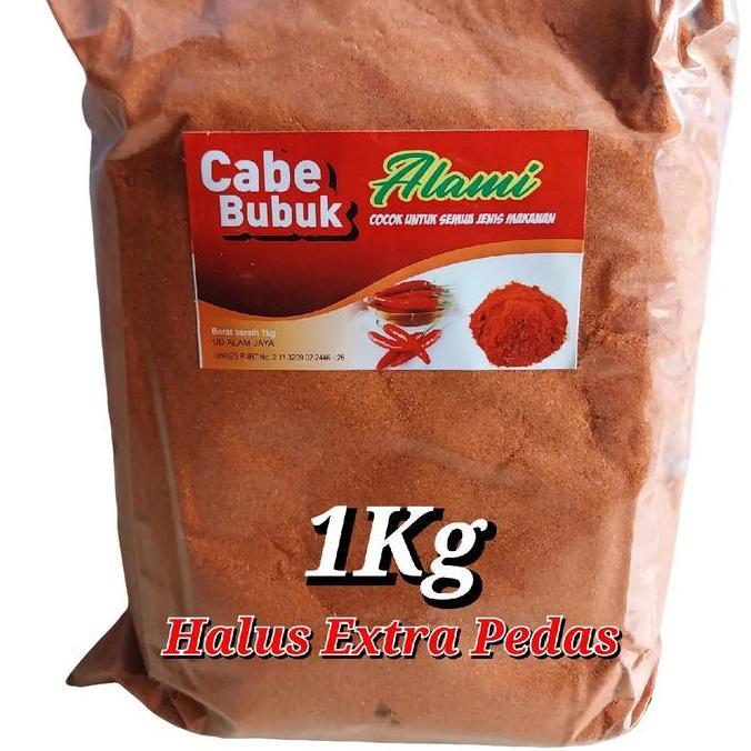 Pilihan- Cabe Bubuk Halus Extara Pedas ( Alami ) Organik Bahan Alami Bumbu Tabur Rempah Cabai Rawit 