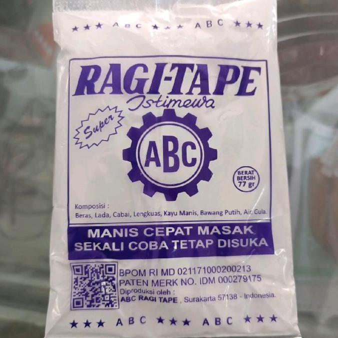 Pilihan- Ragi Tape Singkong Abc Super 1 Pak Isi 10 Sachet