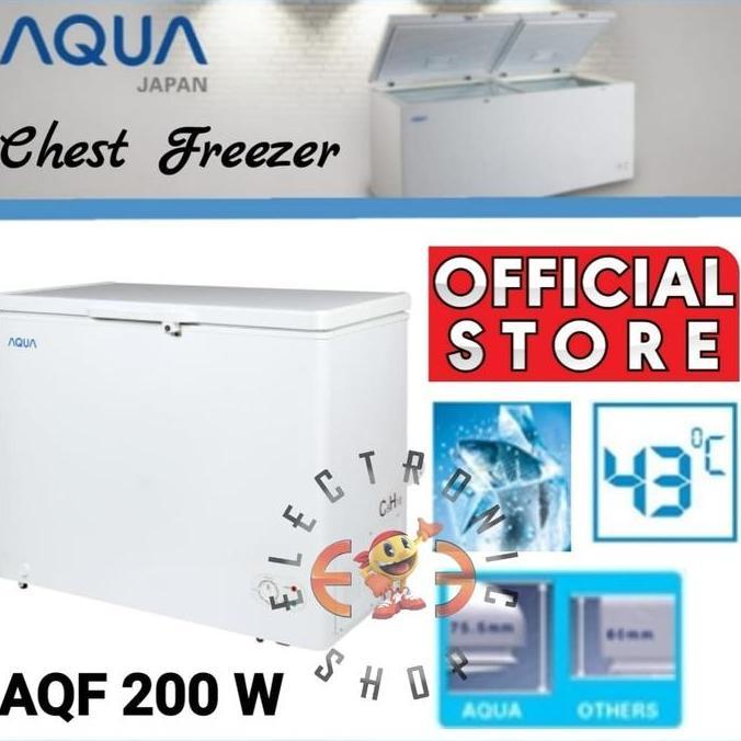 haryanticuan- Aqua AQF200 - Chest Freezer 200L - AQF 200 W - Promo Diskon