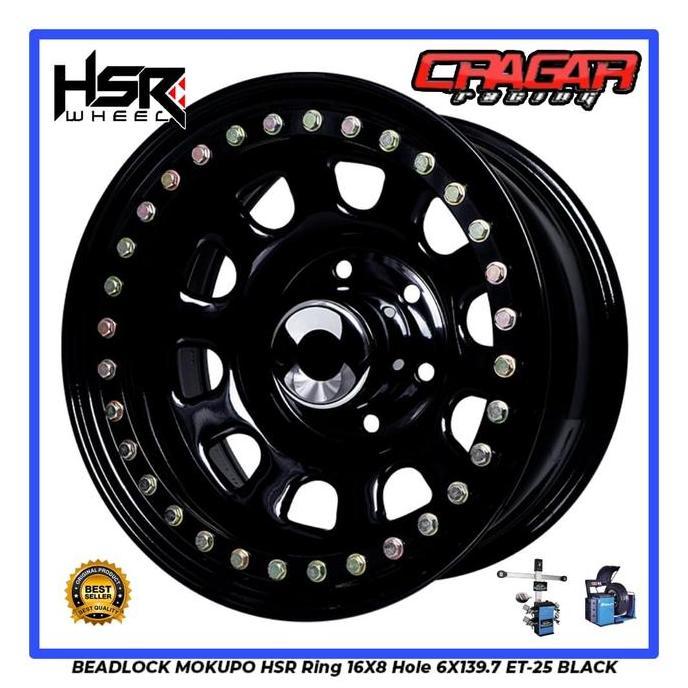'' VELG BEADLOCK RING 16 HSR MAPOR UNTUK TRITON HILUX STRADA VELG ORI *