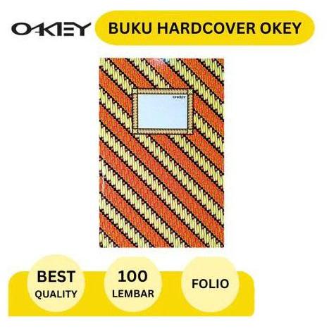 New- Buku Tulis Hard Cover Folio Okey Isi 100 Lbr - Buku Akuntansi Folio 100 Lbr #^