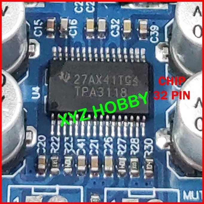 Geluid- Tpa3118 32 Pin Btl 1X60W Mono Power Amplifier Class D 60W Tpa 3118 Ampli Mini Tpa3118D2 32P