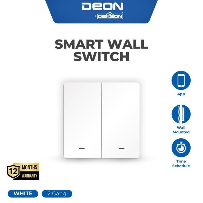 DEON Smart Wall Switch Netral Saklar Dinding Pintar Smart Wall Switch Netral 3 Gang