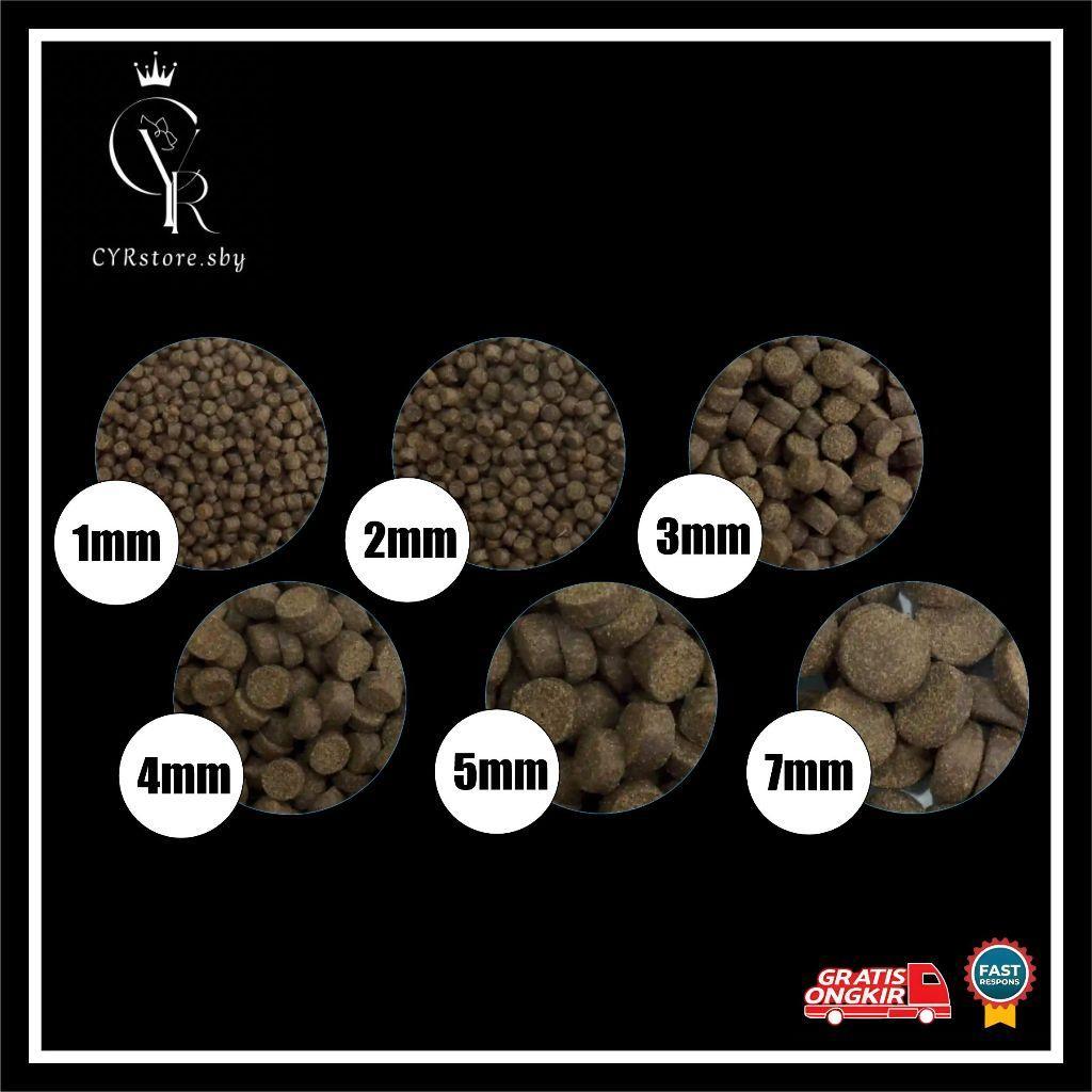 Pellet Megami Gr Sinking 1Kg Pakan Ikan Predator Nutrisi Tinggi