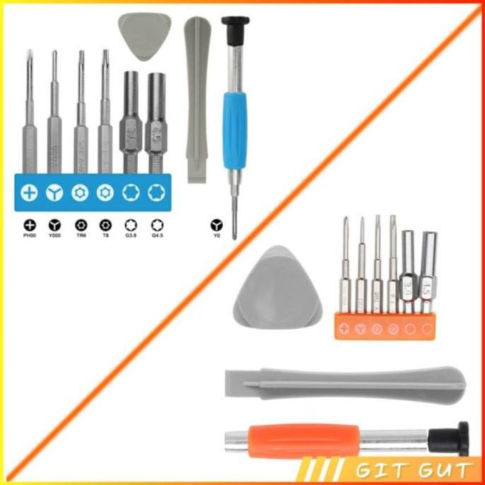 Set Obeng Tool Kit Screwdriver Torx T6 T8 Y Triwing 3.8 4.5 mm Console