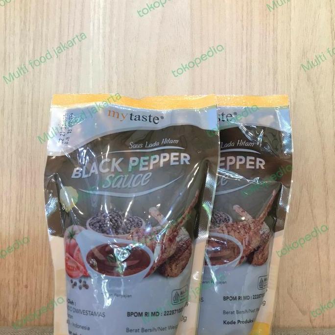 Pilihan- Saus Blackpepper Steak / Saus Bumbu Lada Hitam My Taste Halal