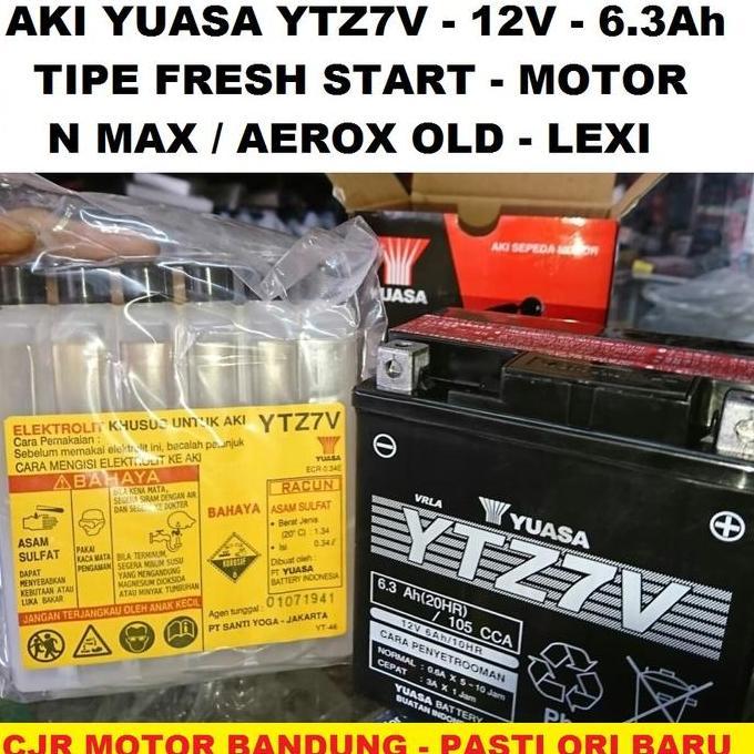 YUASA YTZ7V ORI AKI MOTOR YAMAHA N MAX AEROX TERMURAH