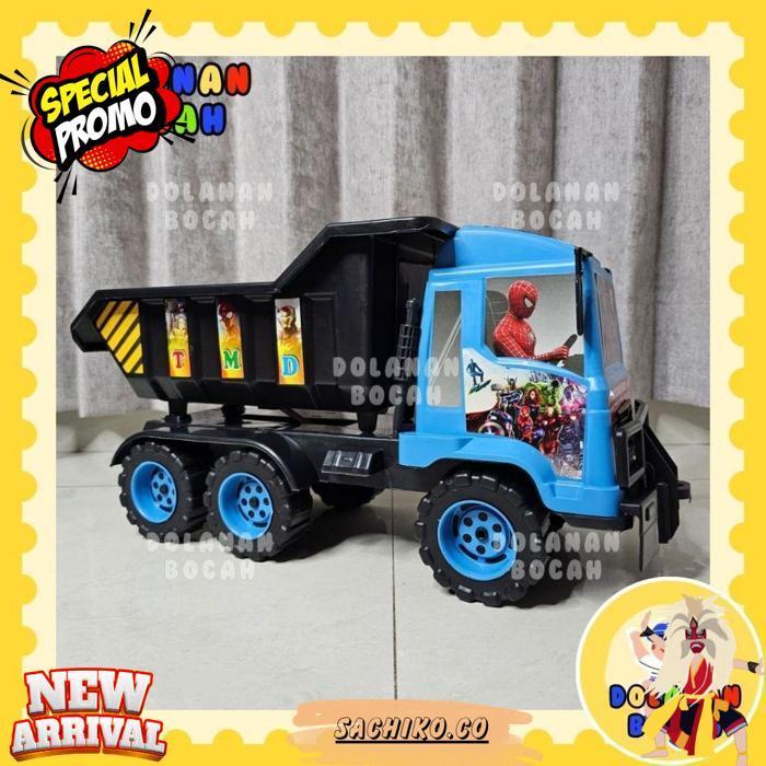 Mainan Truk Tarik Oleng Dump Truck Pasir Suara Tektek Murah Tmd 01