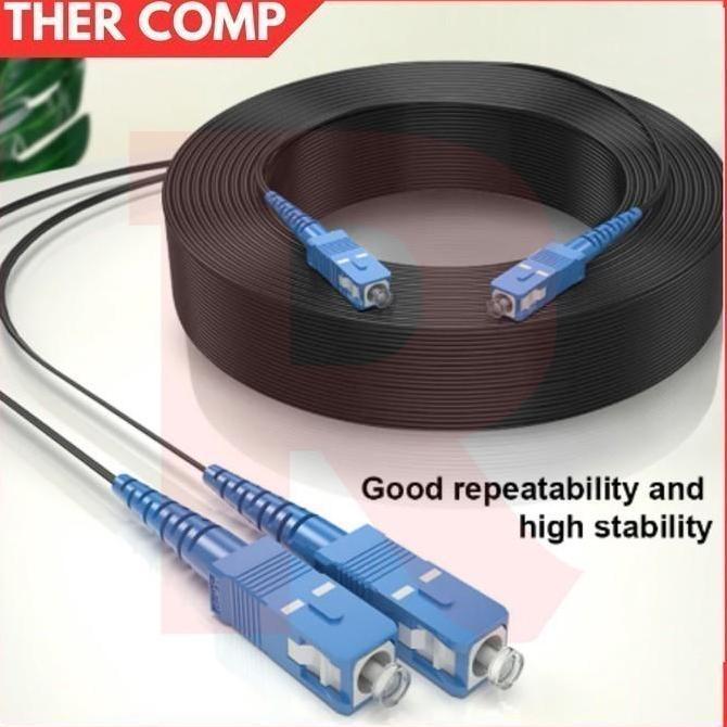 NEW Kabel Fiber Optik Ftth Drop Cable Sc Sc Precon Fiber Optic 400m 400 mtr 400 meter