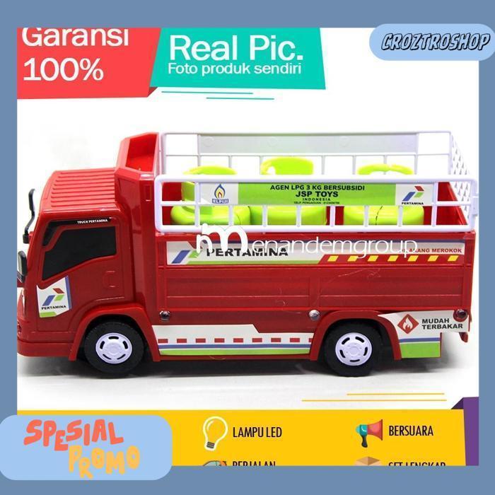 Manan Mobil Mobilan Truk Oleng Truk Besar Klakson Mania Engkel Angkut Gas Pertamini Berjalan Bersuar