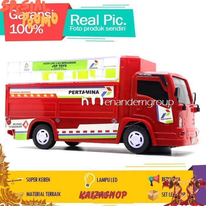 Manan Mobil Mobilan Truk Oleng Truk Besar Klakson Mania Engkel Angkut Gas Pertamini Berjalan Bersuar