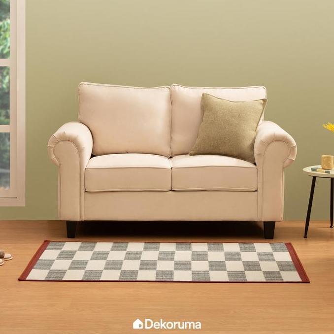Dekoruma TAKESHI Karpet Motif / Karpet Motif Kotak  Karpet Duduk Ukuran 150x100 cm