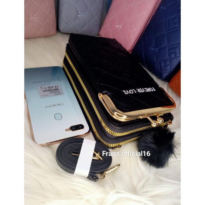 Garansi Tas Hp Behel Resleting 2 Tas Slempang Wanita Import Bordir Terbaru