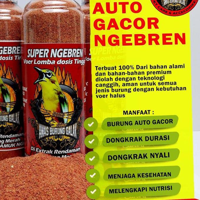 Super Ngebren Voer Lomba Pleci Premium Dosis Tinggi 175Gram