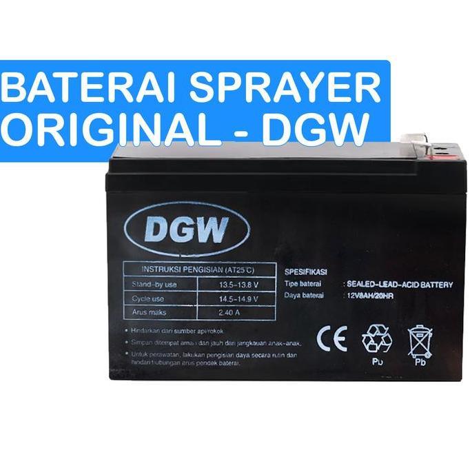 baterai Aki sprayer elektrik DGW 8Ah - Baterai Original DGW