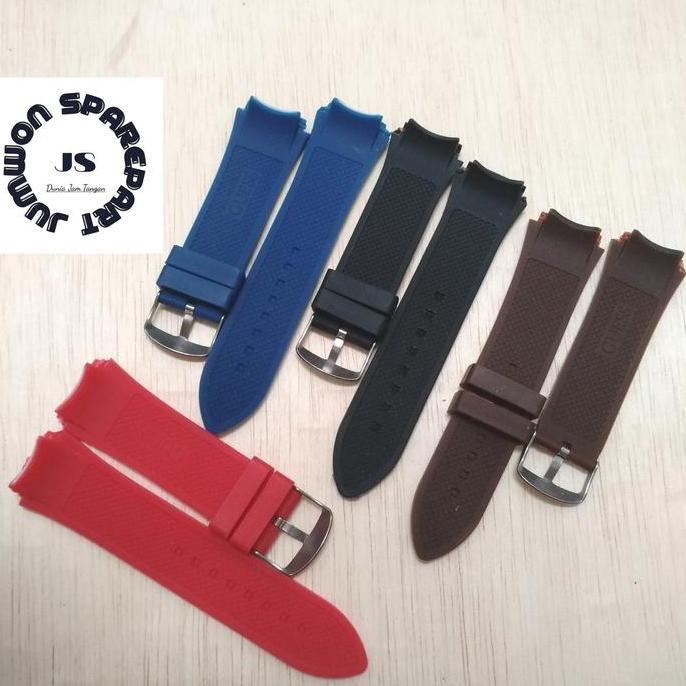 Strap Tali Jam Tangan Guess GS gww0248G5 W0247G3 Pria Rubber
