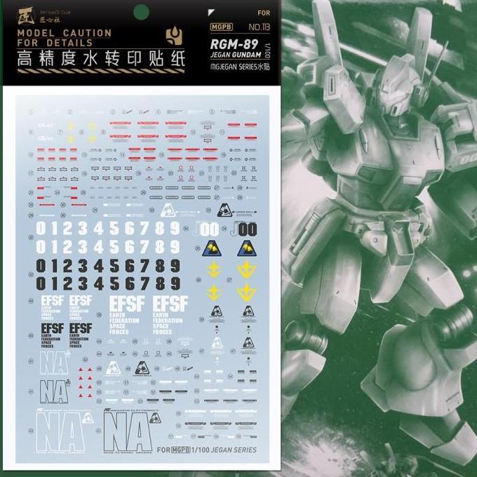 Ready Water Slide Decal MG Jegan By Artisans Club