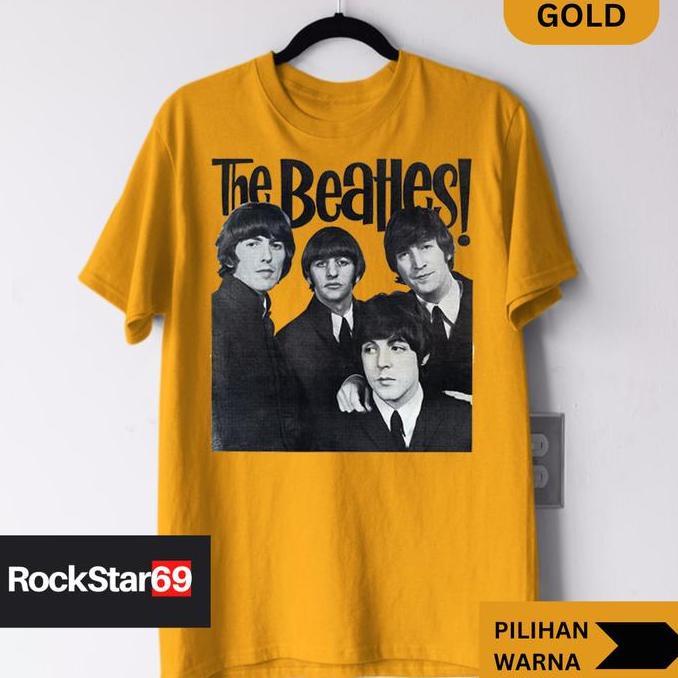 Kaos Band THE BEATLES 5 S - 7XL Dewasa Big Size Jumbo Dan Kaos Anak