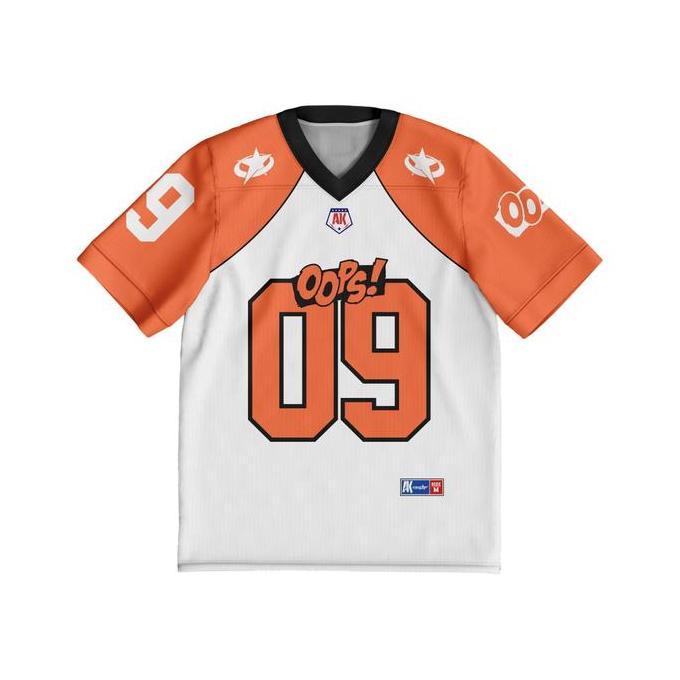 JERSEY OVERSIZE COUPLE ORANGE PRINTING FREE NICKNAME