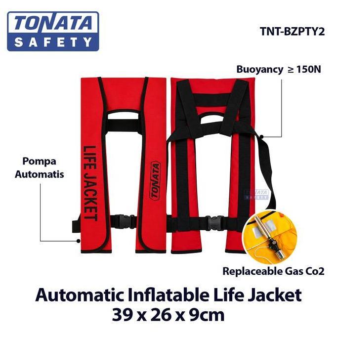 Automatic Inflatable Life Jacket Tonata / Jaket Pelampung Tiup Otomatis / Jaket Snorkling
