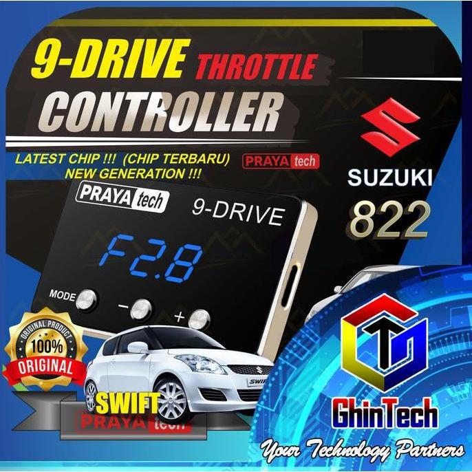 PRAYATECH 9DRIVE THROTTLE CONTROLLER PIGGYBACK SUZUKI 822 REMAP ECU