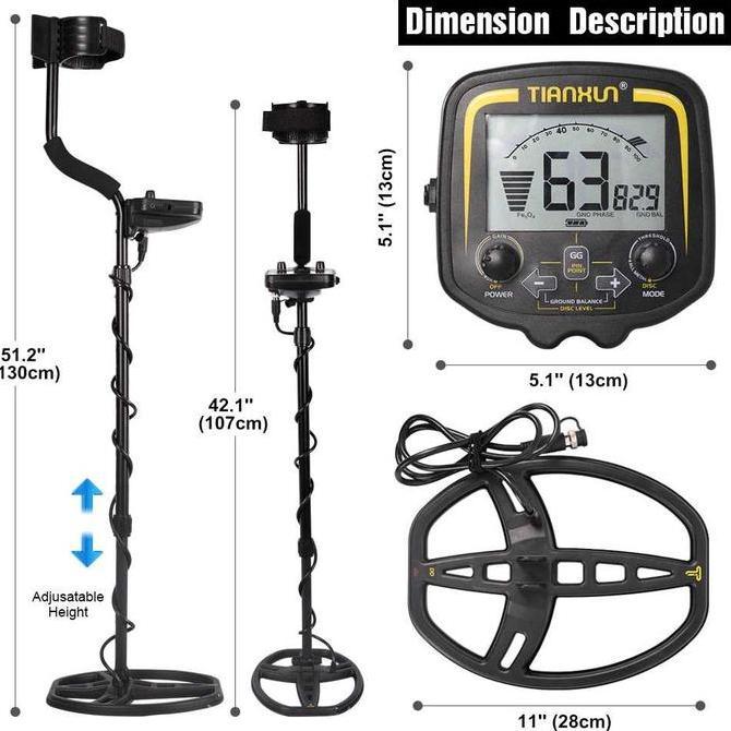 METAL DETECTOR DETEKTOR TIANXUN TX-850 TX 850 ALAT PENCARI EMAS/LOGAM