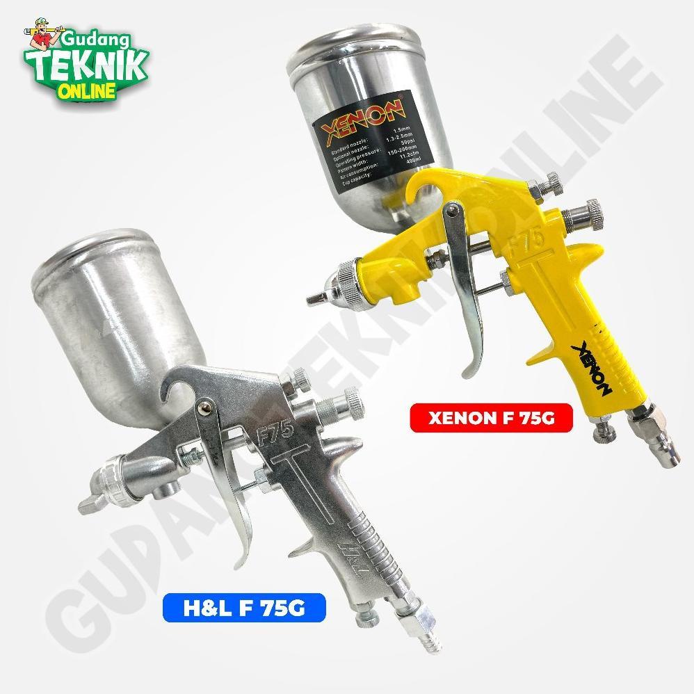 Air Spray Gun F 75G XENON HNL / Alat Semprot Semprotan Cat Xenon F75G Tabung Atas 400cc XENON HNL