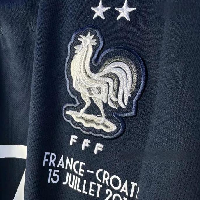 JERSEY BAJU BOLA RETRO PRANCIS HOME 2018 LONGSLEEVE FINAL WORLD CUP GRADE ORI PT