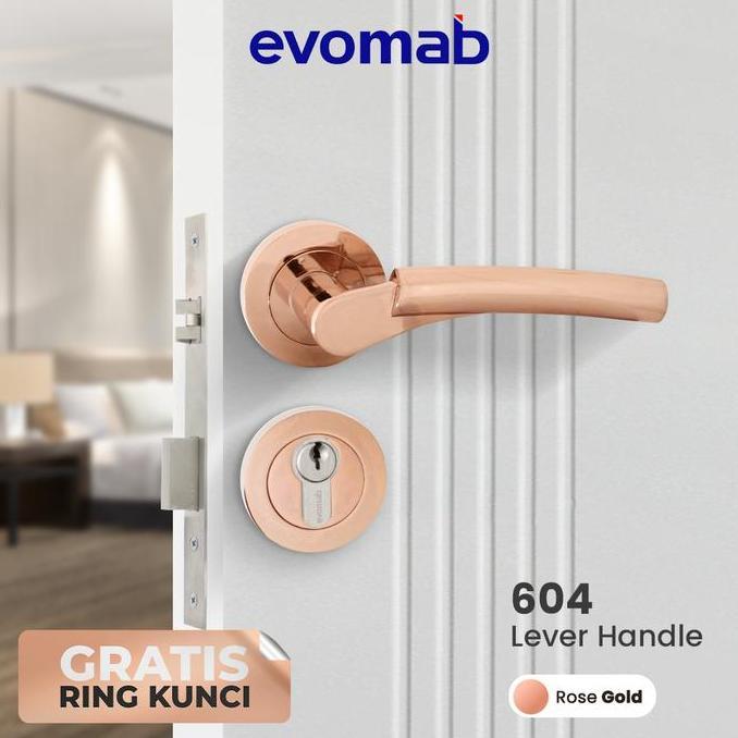 evomab Lever Handle Pintu 604 - Rose Gold