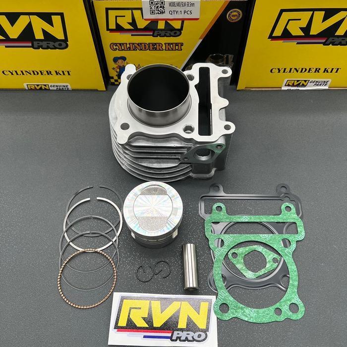 BLOK SEHER BORING PAKET BOREUP MIO MIO SOUL NOUVO 58,5 58 54 MM ORIGINAL RVN THAILAND FREE PAKEN