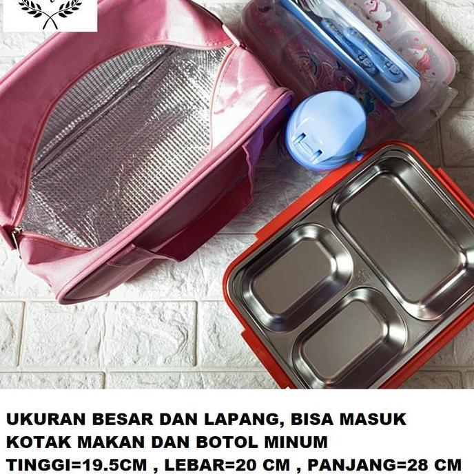 Garansi- Lunch Bag Tas Bekal Insulated Lunch Bag Sumiko Sanrio Ukuran Besar Top