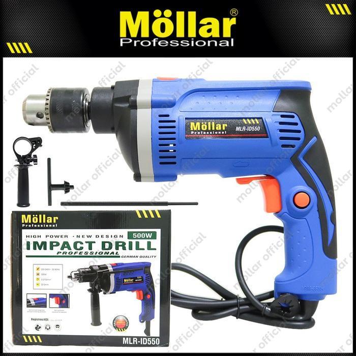 MOLLAR ID-550 Mesin Bor Listrik / Bor Tembok Molar 13mm Bolak Balik