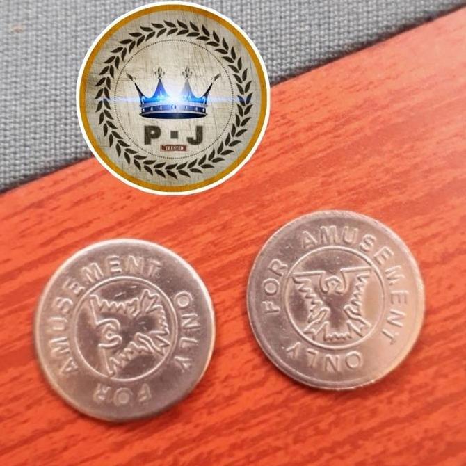 PJ - COIN MEJA BILLIARD | BEKAS | UK. 23.6MM | 50 PCS | BEST QUALITY