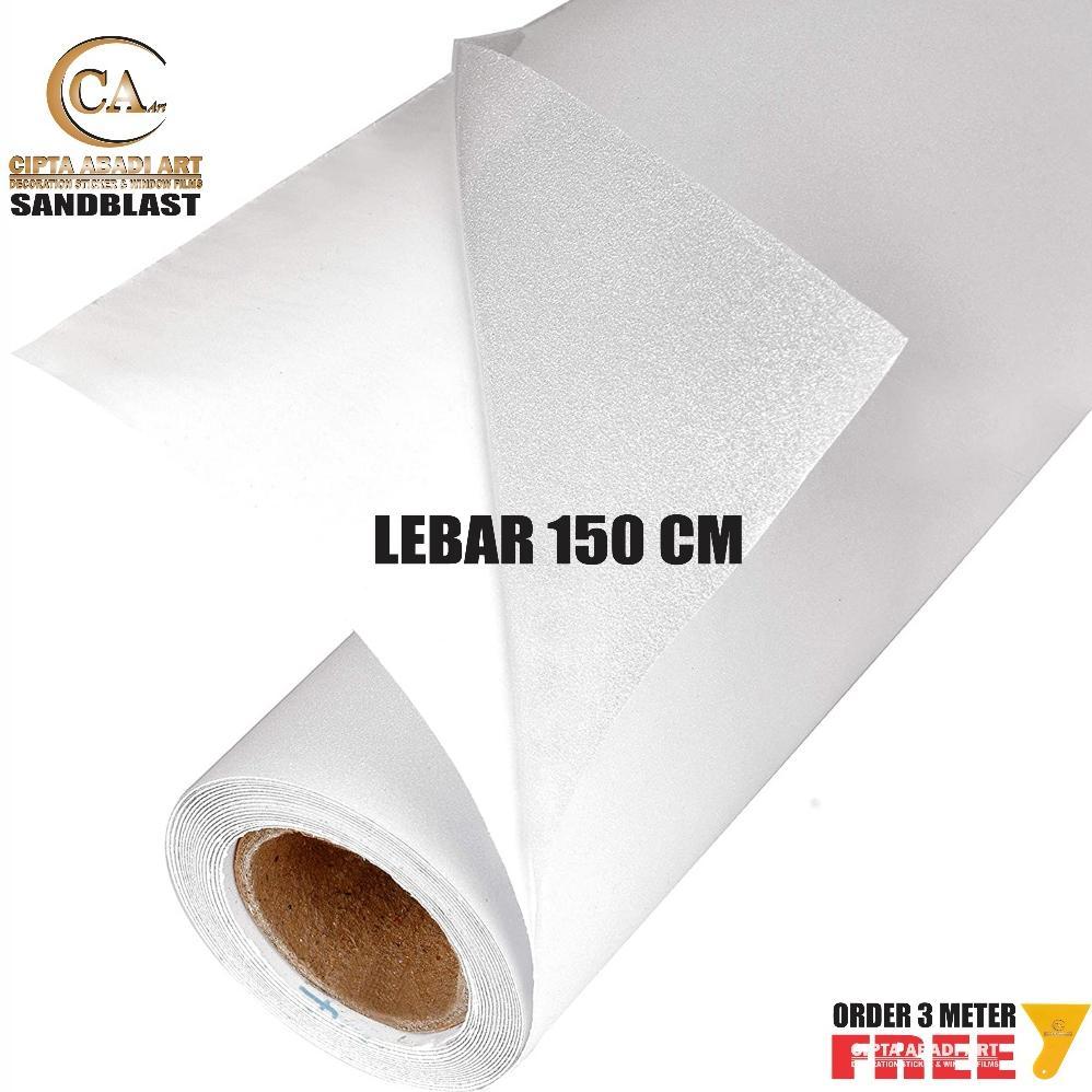 Stiker Kaca Sandblas Sticker Jendela Rumah Sandblast 1 Roll   150 cm x 50 Meter
