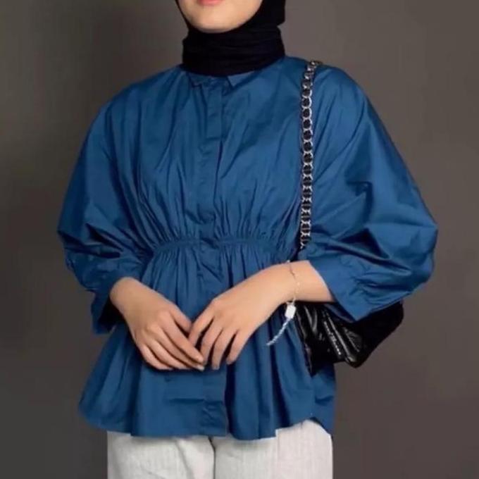 Bebasaja- Alya Shirt - Atasan Wanita - Kemeja Alya Shirt Katun Polpin