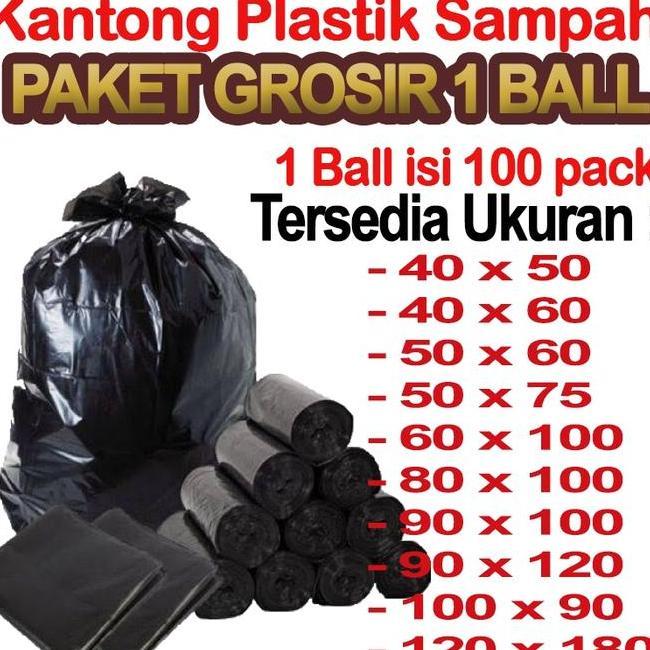 Kantong Plastik Sampah Kantong Sampah Plastik Sampah Besar 1 Ball Grosir