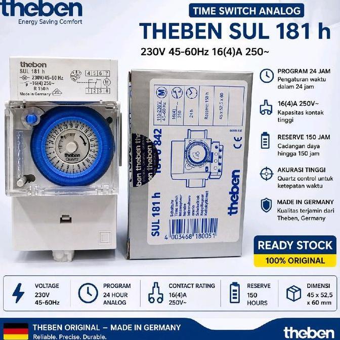 ayachezst- Timer Theben H Sul 181 / Timer Theben Sul 181 H Original Germany / Timer analog Theben Su