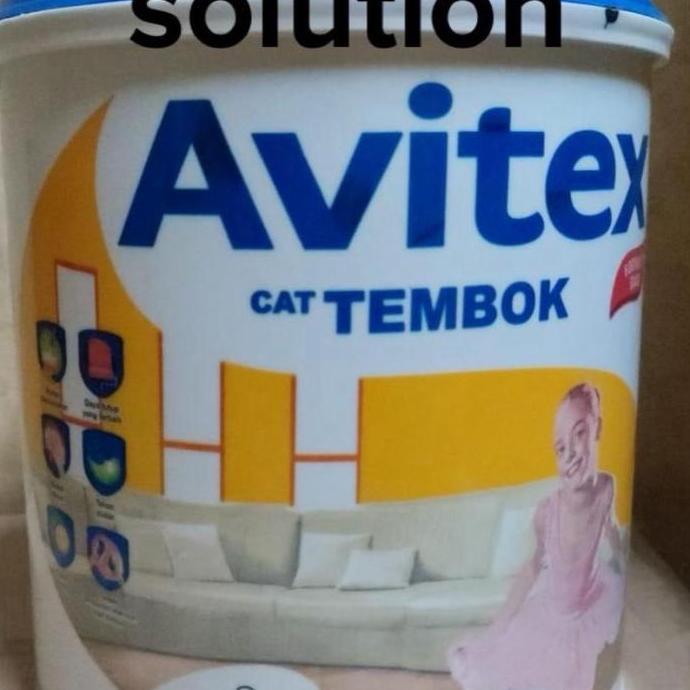 TERBARU - Cat Tembok Avitex 5kg 5 kg Cat dinding Putih Galon avitex Ready Putih