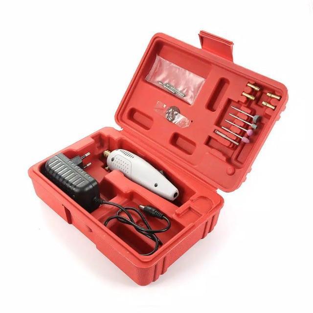 mini drill/mini gurinda box merah untuk poles veneer gigi