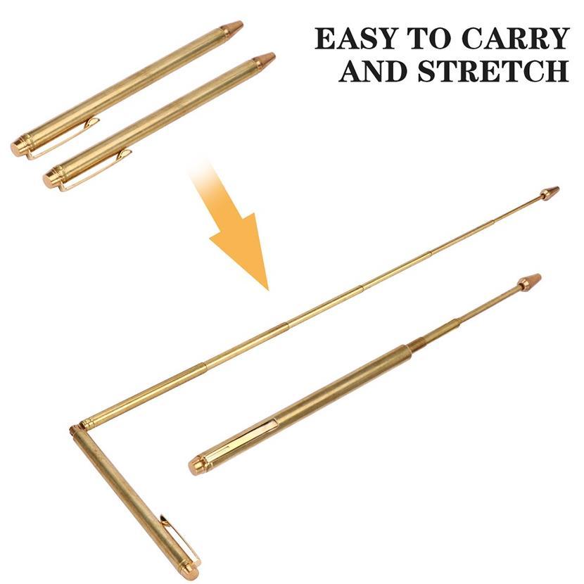 1 Pc Dowsing Rod Alat Deteksi Sumber Mata Air Pendeteksi Aliran Air Kuningan Tongkat Dowsing Adjusta