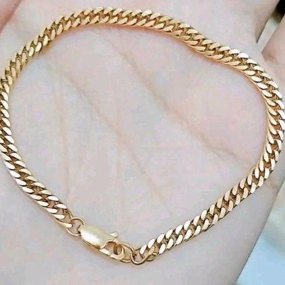 Gio- Gelang Sisik Titanium Gold Rosegold Silver Bracelets Gelang Simple Elegan Anak Desa