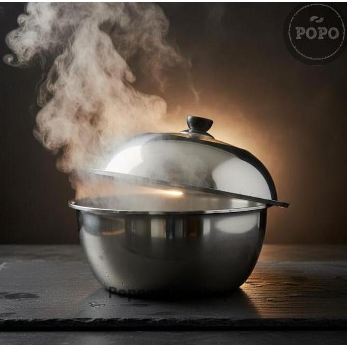 Bora- Baskom Stainless Mangkok Jumbo Mixing Bowl Adonan Kue Lauk