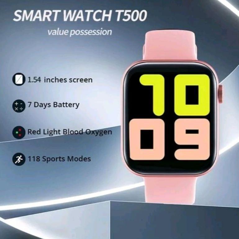 NEW DEALS Smart watch T500 / Smart watch original T500 / Jam tangan T500/ Smart watch sport T500