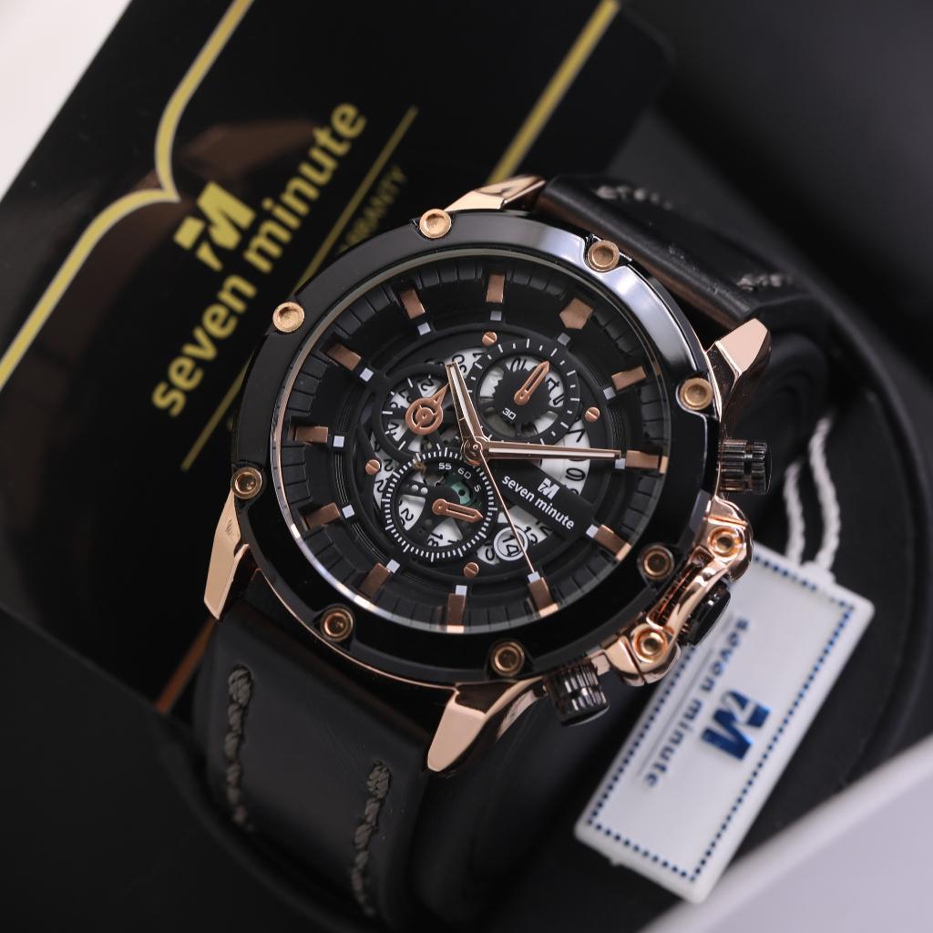 Seven Minute Sport M730L Jam Tangan Pria Original Kulit Tanggal Cod Watches Sporty