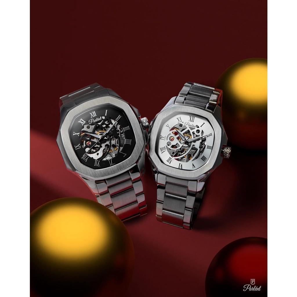 Parlent Couple Gallant Vortex Steel & Gallant Femme Steel - Jam Tangan Couple 42Mm & 36Mm, Automatic
