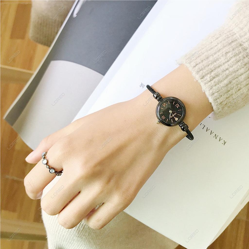 Loreo - Jam Tangan Wanita Adjustable Model Gelang / Jam Tangan Wanita Kecil